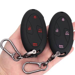 lot 4601 image: Kyhodsgn Key Fob Cover for Hyundai 2026 2025 2024 Kona Sonata Tucson Santa Fe Elantra - for Ioniq 6 Grandeur 2023-2025, Soft Silicone 457-Button Remote Key Protector (Pink & Red Button) - Retail $9