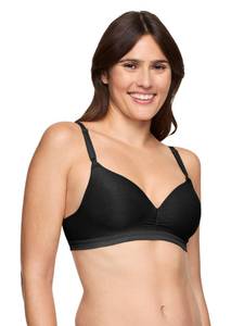 lot 4603 image: Warners Womens Play It Cool Wire-Free Contour Bra with Lift, Black, 40C - Retail $402