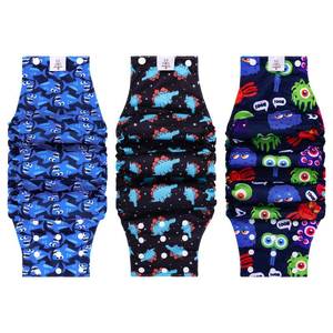 lot 4605 image: CuteBone Washable Dog Diapers Male with Snaps Reusable 3pcs a Pack Doggie Belly Band for Male Dogs Wraps XL - Retail $23