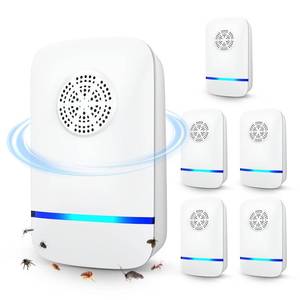 lot 4625 image: FTOTL 2026 Upgrade Ultrasonic Repeller & Insect Indoor Repeller 6 Pack, Plug-in Pest Control for Mice, Roaches, Spiders, Mosquitoes & Flies, Safe for Kids and Pets - Retail $31