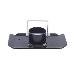 lot 4630 image: TOWKING 5000lbs Trailer Jack Foot Plate with Pin Base, Black - Retail $14