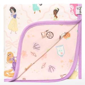 lot 4694 image: Copper Pearl Jumbo 3-Layer Baby Blanket Soft Baby Quilts for Boys and Girls  Breathable, Cozy, Toddler Blanket  Baby Quilt for Newborns  46x46 Premium PolyesterRayon  Disney Princess - Retail $68