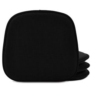 lot 4711 image: Shinnwa Dining Chair Cushions 4 Pack, Non Slip Indoor Chair Pads, U-Shaped Kitchen Seat Cushions, Set of 4, 15 x 16 Inches, Black - Retail $34