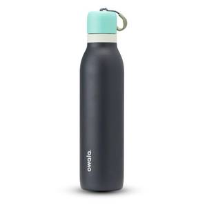 lot 4716 image: Owala FreeSip Twist Insulated Stainless Steel Water Bottle with Straw for Sports and Travel, BPA-Free, 24-oz, BlueGrey (Foggy Tide) - Retail $30
