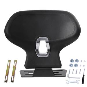 lot 4749 image: Mokuo C-Shape Motorcycle Backrest - Universal Easy-Mount Base, Comfortable Body-Hugging Support with PU Foam, Fits ATV Scooter Cruiser Moped & Bike - Retail $69