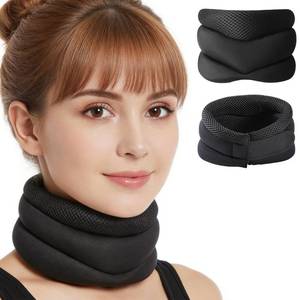 lot 4751 image: Neck Support for Snoring, Neck Brace for Sleeping, Adjustable 3-Stage Cervical Collar, Relief of Sleep Apnea & Cervical Spine Pressure, Soft Cervical Collar for Cervicorrect - Retail $8