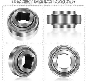 lot 57838 image: W208PPB5 Disc Harrow Bearing 1-18 Square Bore Replaces DS208TT5 1AS08-1-18 630210R91 JD9248 - Retail $27