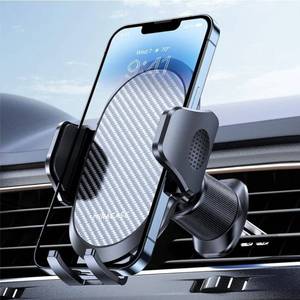 lot 57854 image: Phone Holders for Your Car with Metal Hook Clip, Air Vent Cell Phone Stand Car Mount, Universal Automobile Cradle for Garmin GPS Fit iPhone Android and All Smartphones, dark Black - Retail $20
