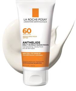 lot 57858 image: La Roche-Posay Anthelios Melt-In Milk Sunscreen SPF 60, Sunscreen For Body & Face, Broad Spectrum SPF  Antioxidants, Oil Free, Lightweight & Fast Absorbing, Oxybenzone Free - Retail $38