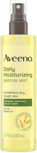 lot 57860 image: Aveeno Daily Moisturizing Body Oil Mist with Oat Oil and Jojoba Oil for Rough, Dry, Sensitive Skin, Nourishing Body Spray for Smoother, More Even Skin, Paraben- & Silicone-Free, 6.7 fl. oz - Retail $11