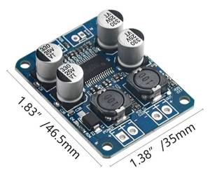lot 57861 image: 1Pcs TPA3118 Single Channel Digital Audio Power Amplifier Board Module 1X60W DC 12V-24V Converter for Audio System DIY Speakers - Retail $17