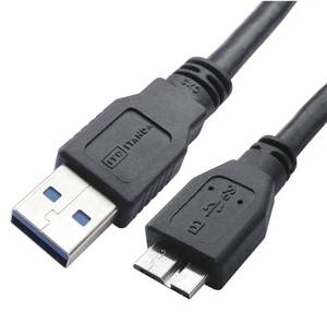 lot 57862 image: USB 3.0 Micro Cable, 3.3FT, Heavy Duty High Speed Hard Drive Cable, USB 3.0 A to Micro B Compatible with Seagate, WD, Toshiba, Westgate, Samsung Galaxy S5, Note 3, Note Pro 12.2 - Retail $7