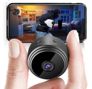 lot 57937 image: Small Camera Wireless Indoor - WiFi Small Cameras Wireless - 1080P HD Home Security Camera Vision (Black) - Retail $12