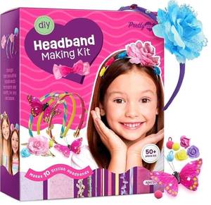 lot 57940 image: Pretty Me Headband Making Kit for Girls - Arts & Crafts Easter Gift - Make Your Own Fashion Headbands for Kids - DIY Hair Accessories - Gift for Ages 5-12 Year Old Girl - Little Kids Art & Craft Gifts - Retail $20