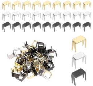 lot 57946 image: 60Pcs Zipper Stoppers 5 Top & Bottom Zipper Stops Zippers Repair Kits for Bags Coats Jackets - Retail $5