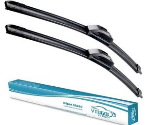 lot 57969 image: OEM Quality 2419 Windshield Wiper Blades, Premium All-Seasons J-Hook Replacement Wiper Blades (2 Pack) - Retail $20