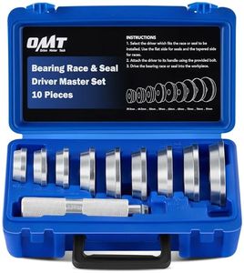 lot 57989 image: Orion Motor Tech Bearing Press Kit, 10pc Bearing Race and Seal Driver Set with Seal Driver and 9 Bearing Adapters, Seal Installer Bearing Driver Kit for Bearing Installation - Retail $26