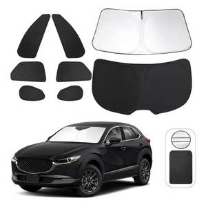 lot 58025 image: 8PCS Window Shades for Mazda CX-30 2019-2024 2025 Accessories Car Side Full Windows Rear Triangular Windshield Sun Shade Sun UV Rays & Privacy Protection for Camping, Napping and Relaxing - Retail $50