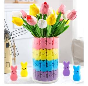 lot 58028 image: Easter Decorations Easter Decor Bunnies Vase Filler Spring Decor Home Indoor Decoration Centerpieces, Art Crafts - Retail $9