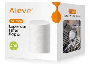 lot 58039 image: Espresso Paper Filter Compatible with Breville Barista Espresso Coffee Maker, 400 Pcs 51 mm Espresso Filter Puck Screen Portafilter Paper - Retail $8
