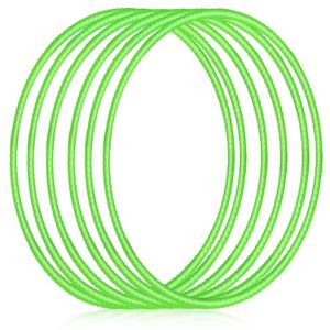 lot 58049 image: 6 Pcs Exercise Hoop Detachable Adjustable Plastic Toy Playground Toys Colored Hoop Circles for Teens Games Gymnastics Dog Agility Equipment Party Decor(26 Inch). - Retail $23
