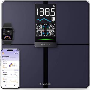 lot 58053 image: Professional Smart Scale for Body Weight, BMI, Body Fat, Muscle Mass, Highly Accurate Body Composition Weighing Machine, Bathroom Digital Scale Large Display Sync with Fitness App. BATTERIES NOT INCLUDED. - Retail $40