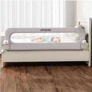 lot 58055 image: Folding Bed Rail for Toddlers, Baby Bed Rail Guard with Reinforced Anchor Safety System, Fit Bunk, Full Size, Queen, King, Twin(Grey,71x23.6) - Retail $56