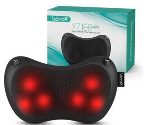 lot 19505 image: Shiatsu Neck and Back Massager with Heat and 3D Kneading - Retail $25