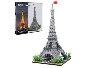 lot 19515 image: CSNRHG Paris Eiffel Tower Building Blocks Set 3350 Pieces - Retail $24