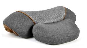 lot 19536 image: 3-in-1 Neck Massager Pillow with Heating and Cervical Traction - Retail $35