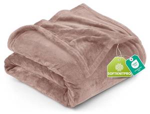 lot 24001 image: Utopia Bedding Fleece Blanket Queen Size Rose Pink 300GSM Luxury Anti-Static Fuzzy Soft Microfiber Bed Blanket (90x90 Inch) - Retail $20
