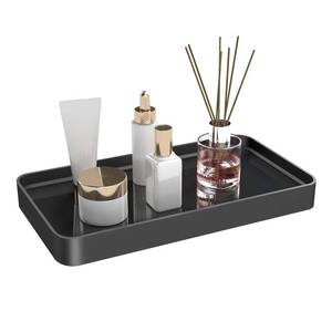 lot 24043 image: YUMORE Counter Organizer for Bathroom Decor,Bathroom Organizer Countertop,Tempered Glass Storage Shelves, Makeup Tray for Vanity & Bathtub (1 Tier-Pro Max) - Retail $26
