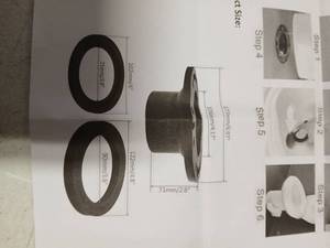 lot 25326 image: RV Toilet Seal and Socket Flange Kit