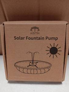 lot 25333 image: AISITIN Solar Fountain Pump Kit - Retail $15