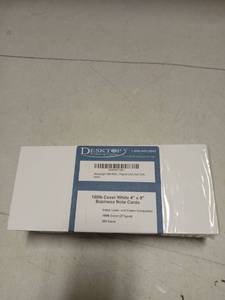lot 25337 image: Desktop Publishing Supplies 100lb White Business Note Cards 4x9 - 200 Pack - Retail $12