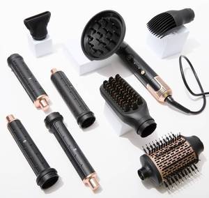 lot 25360 image: ion Luxe 8In1 Airstyler Pro, Interchangeable Hair Dryer & Curler for All Hair Types - Retail $200