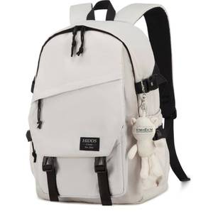 lot 25364 image: College Laptop Backpack for Men Women 15.6 Elementary Middle High School Book Bag For Teens Girls Boys Anti Theft Travel Backpacks Waterproof Casual Daypack Large Student Bookbags Beige-L - Retail $30