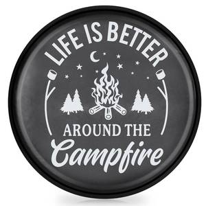 lot 25367 image: AKLFEX Spare Tire Cover for RV Trailer PVC Leather Spare Wheel Cover with Life is Better for RV Trailer, Jeep, Truck, SUV 17 (Fit for Diameter 31.49-32.67 inch
