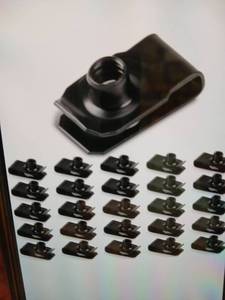 lot 27848 image: Yaocom 25pcs Extruded U Type Nuts Bumper Fender U Style Clip on Nut Extruder 14in - 20