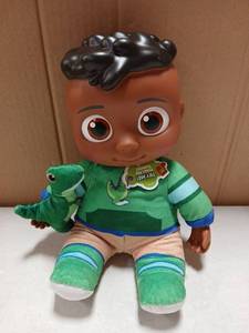 lot 27858 image: CoComelon JJ Doll with Plush Dinosaur Toy - Retail $15