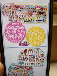 lot 27868 image: Lol Surprise Stencil Room Decor Activity Set 2 Big Stencils, 100 Stickers, 1 Poster