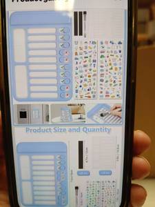 lot 27886 image: Dry Erase Chore Chart