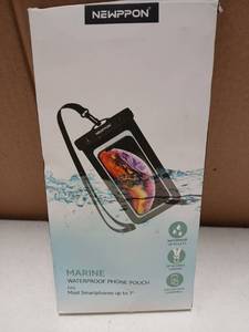 lot 27898 image: NEWPPON Marine Waterproof Phone Pouch 4pk - Retail $8