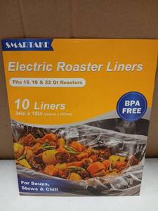 lot 27909 image: SMARTAKE Electric Roaster Liners 10-Pack BPA Free - Retail $8