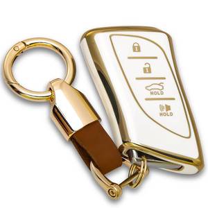 lot 27930 image: WNILIAN for Lexus Key Fob Cover Keychain KeyCase Compatible with 2018-2024 ES350 RX350h LC500h LS500h UX200 UX250h ES250 ES300h GX460 NX350 NX450 - Retail $13