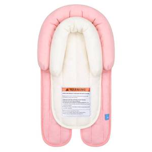 lot 27941 image: COOLBEBE Upgraded 2-in-1 Babybody Supports for Newborn Infant - Extra Soft Breathable Car Seat Insert Cushion Pad, Perfect for Carseat, Stroller, Swing, Bouncer, Pink - Retail $17