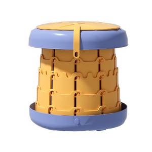 lot 24097 image: NAJMECHOY PVC Portable Potty, Childrens Foldable Toilet, Baby Travel Urinal (Yellow) - Retail $27