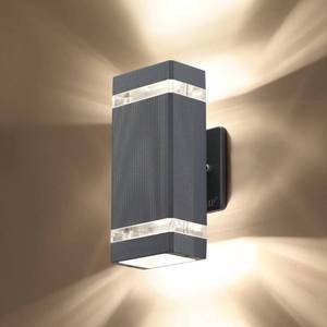 lot 25405 image: LMP LED Square Up and Down Lights Outdoor Wall Light��Body in Aluminum Waterproof Outdoor Wall Lamps 3000k 5W with Certificate ETL - Retail $37