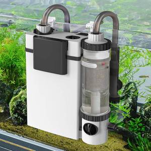 lot 25434 image: hygger Quiet Hang On Back Aquarium Filter 5-30 Gallon Small Fish Tank Canister Filter with Surface Skimmer Spray Bar 3 Floss Pads Bio Filter Media Adjustable Flow, Easy Water Change 132 GPH - Retail $43
