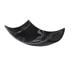 lot 25447 image: Creative Scents Black Marble Look Decorative Bowl, Coffee Table Decor for LivingDining Room, Modern Black Catch-All Key Dish Decorations for Entryway, Black Decor - Fruit Bowl for Kitchen Counter - Retail $30